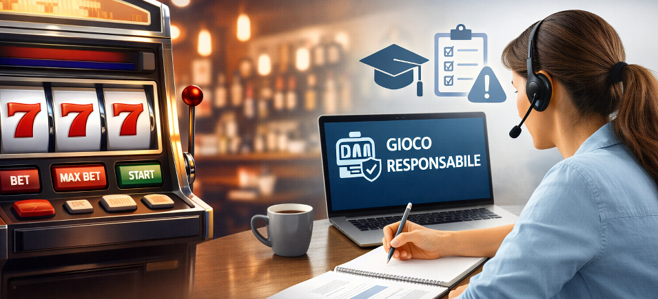 Slot machine nei bar: normativa, obblighi e formazione sul gioco responsabile